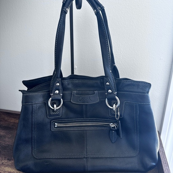 Coach Black Leather Bag - Picture 11 of 12